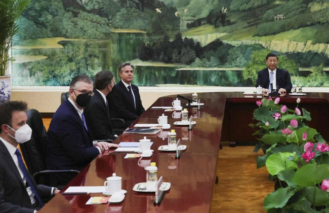 Си Цзиньпин попросил Блинкена передать привет Байдену