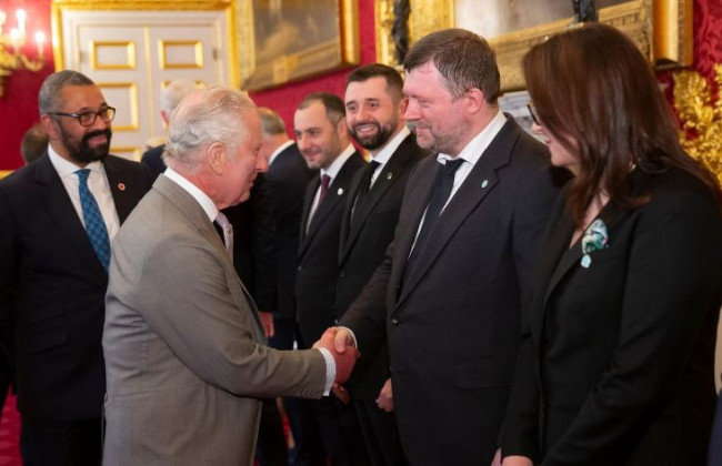 Король Чарльз III зустрівся з першим віцеспікером ВРУ Олександром Корнієнком