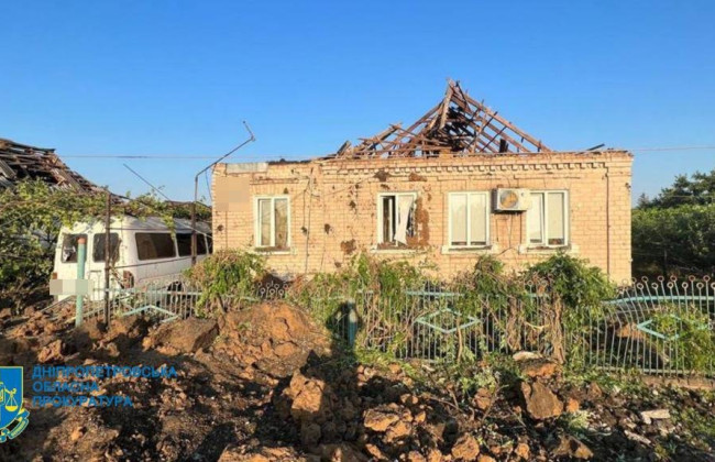 Ракетний удар по Криворізькому району: пошкоджено 10 приватних будинків, газопровід, водогін, лінії електропередач, фото