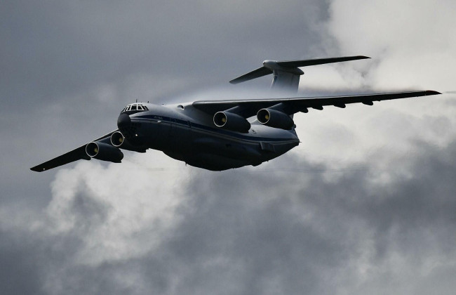 В Беларусь прибыли сразу пять российских военно-транспортных самолетов Ил-76