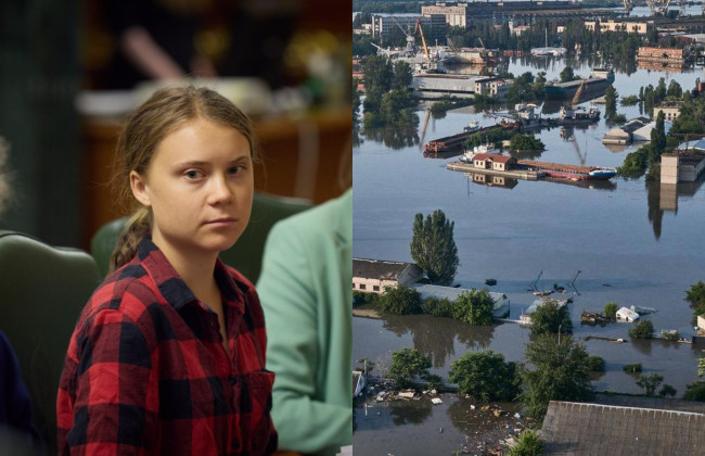 Реакція світу на підрив росіянами Каховської ГЕС була недостатньою, — Грета Тунберг