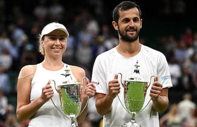 Украинская теннисистка Людмила Киченок впервые в истории выиграла Wimbledon-2023 в миксте