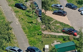 В Киеве карма быстро догнала дерзких «героев парковки», фото