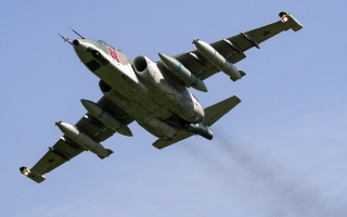 В рф разбился штурмовик Су-25, видео