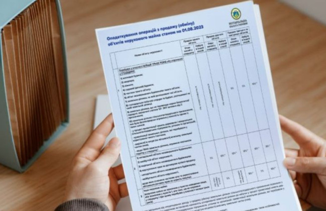 Налогообложение операций по продаже (обмену) объектов недвижимого имущества: НПУ обновила таблицу