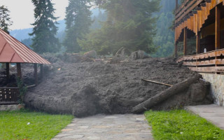 У Грузії на території гірського курорту Шові стався зсув: фото та відео