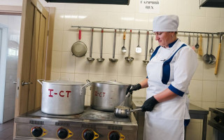 Какова ситуация с модернизацией школьных столовых и реализацией проекта строительства фабрик-кухонь