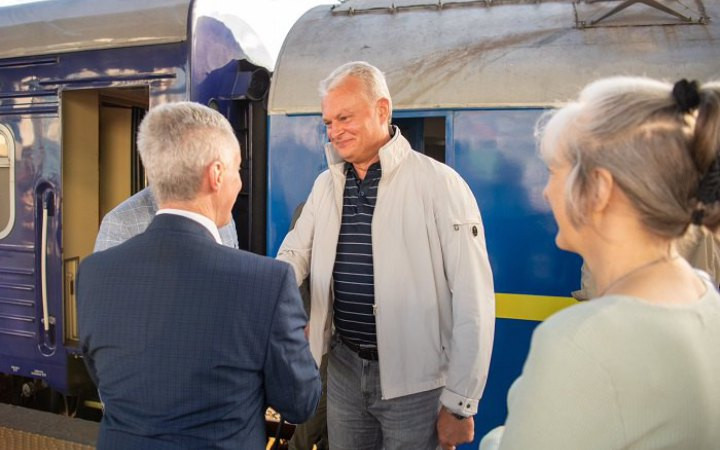 В Киев прибыл президент Литвы Гитанас Науседа отпраздновать День Независимости