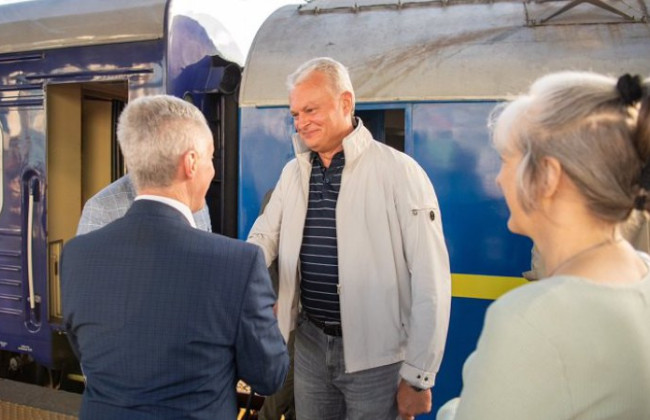 До Києва прибув президент Литви Гітанас Науседа відсвяткувати День Незалежності