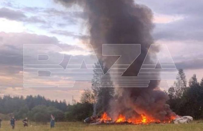 Самолет, принадлежащий Пригожину, разбился в Тверской области, видео