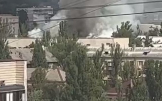 В центре Киева вспыхнул серьезный пожар, видео