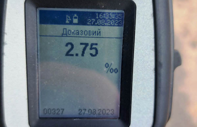 В Виннице мужчина сел за руль под действием алкоголя, который в 14 раз превысил норму