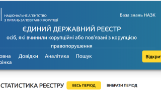 НАЗК відкрило реєстр корупціонерів, але закрило дані про посади притягнутих до відповідальності чиновників