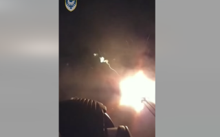 Повітряні сили показали відео бойової роботи Gepard по російському дрону на Одещині