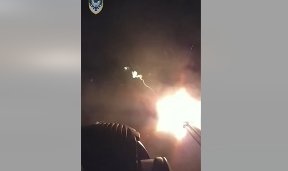 Воздушные силы показали видео боевой работы Gepard по русскому дрону в Одесской области