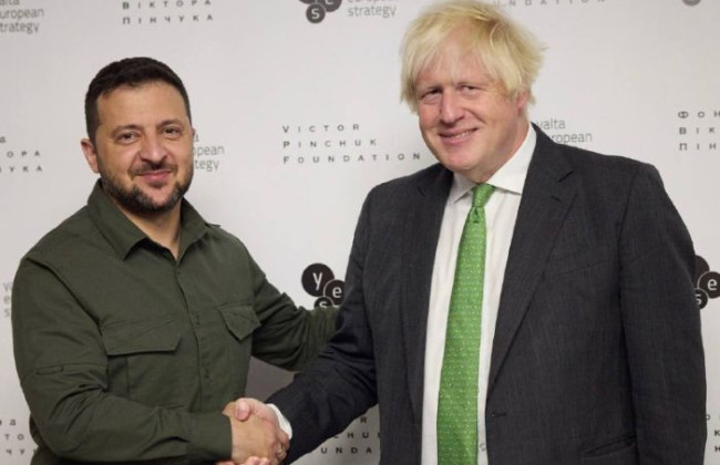 Экс-премьер-министр Великобритании Борис Джонсон приехал в Киев