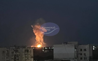 В оккупированной Евпатории прогремели мощные взрывы, видео
