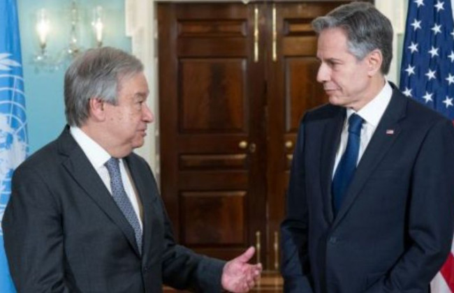 Блінкен та Гутерріш перед Генасамблеєю ООН обговорили «зернову угоду»