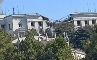 По штабу Черноморского флота в Севастополе нанесен ракетный удар: видео