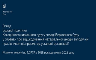 Возмещение материального ущерба, причиненного работником предприятию, учреждению, организации: обзор практики КГС ВС