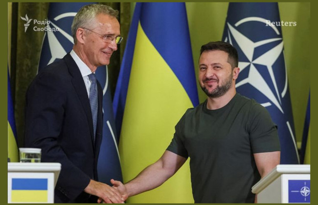 Генсек НАТО Столтенберг із неоголошеним візитом прибув до Києва, фото