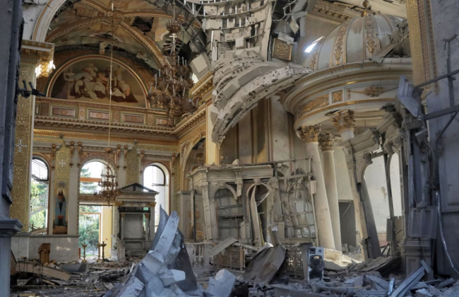 Італія допоможе відновити собор в Одесі, який ракетним обстрілом зруйнувала росія