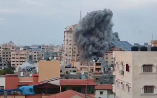 Израиль авиаударами уничтожил «Палестинскую башню», видео