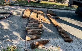 На Черкащині під час земляних робіт виявили снаряди часів Другої світової війни, фото