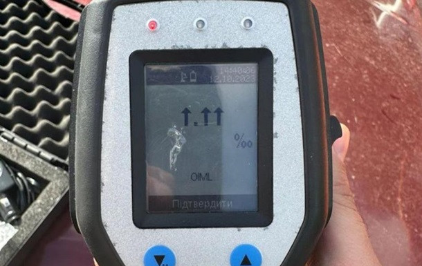 В Одессе остановили пьяного водителя с уровнем алкоголя в крови в 25 раз выше нормы