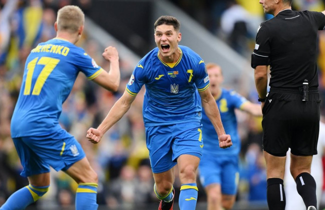 Украина победила Северную Македонию в матче отбора на Евро-2024