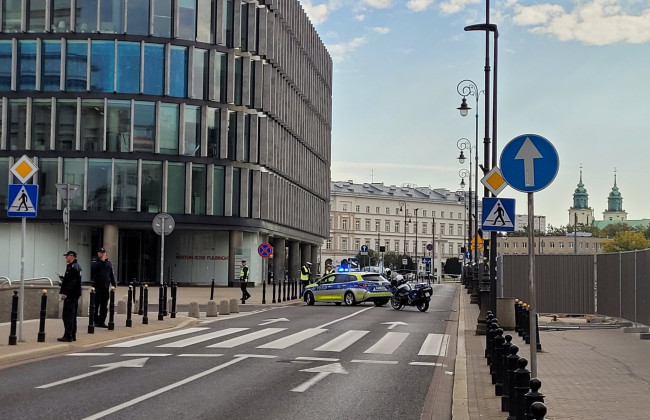 В Варшаве мужчина угрожал взорвать себя