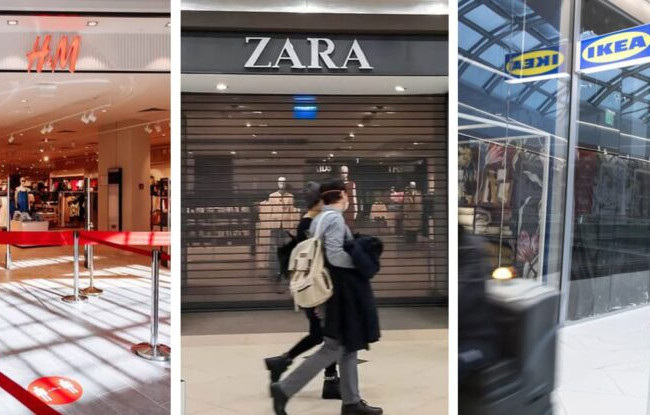 МИД работает над возвращением в Украину брендов IKEA, H&M и Zara