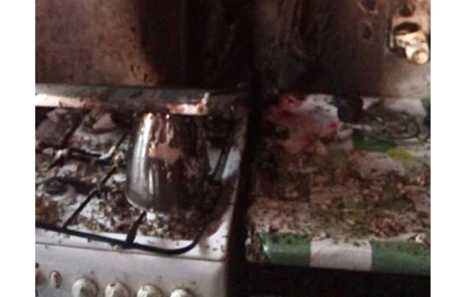 В Черновцах произошел пожар в квартире из-за электрочайника, который положили на газовую плиту