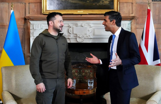 Усиление ПВО Украины и функционирование «зернового коридора»: Владимир Зеленский и Риши Сунак провели разговор