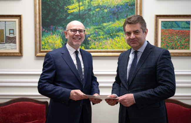 Новоназначенный посол Чехии Радек Пех начал работу в Украине