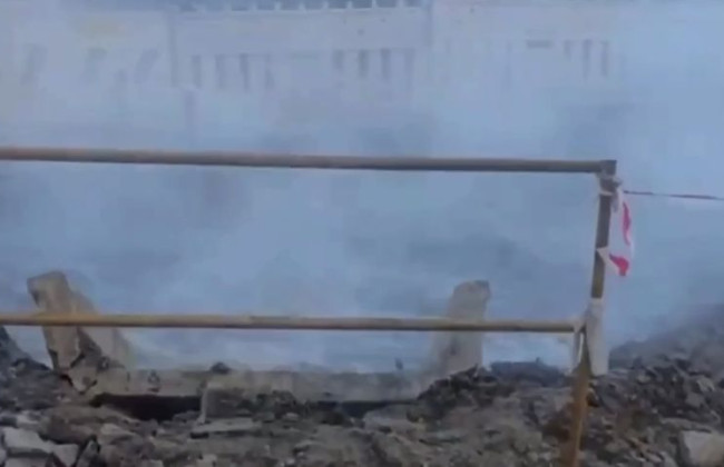 В Киеве произошел мощный прорыв теплотрассы: улицы залило горячей водой, видео