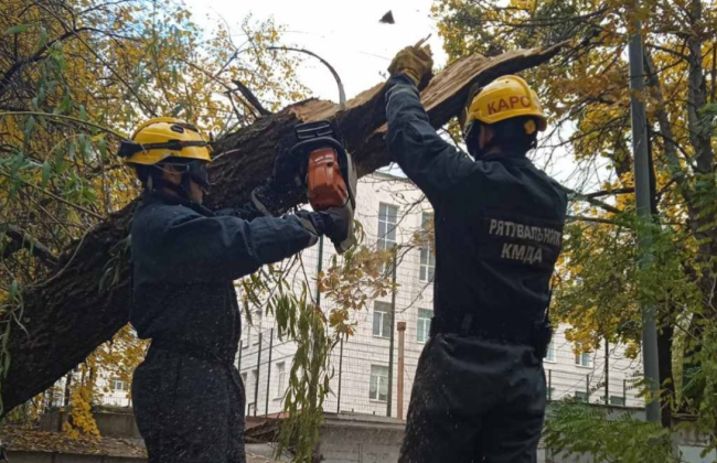 В Киеве из-за непогоды пострадал человек, также произошло подтопление в некоторых районах города