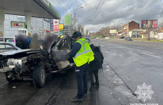 В Харькове раздался взрыв на АЗС: пострадал мужчина, фото