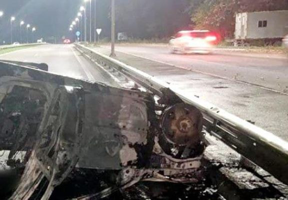 Водій заживо згорів у автомобілі: на автодорозі Київ-Одеса сталася смертельна ДТП