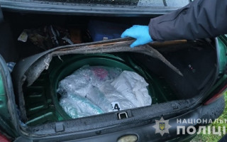 На Волині у чоловіка вилучили майже 30 кг бурштину, який він заховав у багажному відділенні, фото