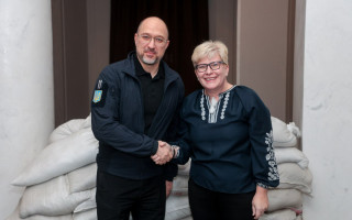 В Украину приехала Премьер-министр Литвы Ингрида Шимоните: фото