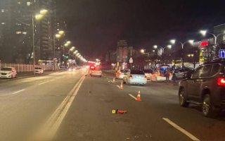 У Києві водій збив патрульного та втік з місця аварії