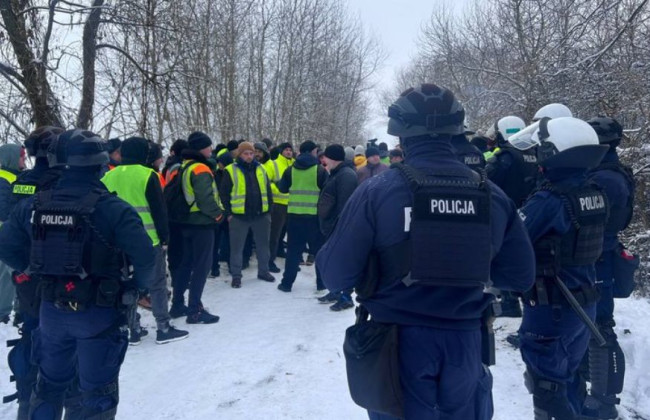 Украинские водители объявили голодовку из-за блокады польской границы