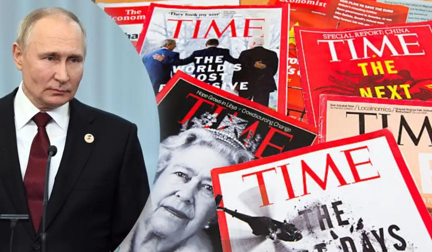 Журнал Time включил путина в список претендентов на звание «Человек года»