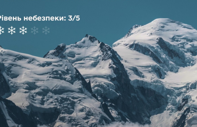 На высокогорье Ивано-Франковской области предупреждают о лавинной опасности