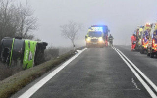 У Словаччині перекинувся автобус з України із 53 пасажирами, фото
