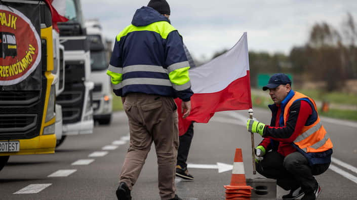 Польские фермеры присоединятся к блокаде границы с Украиной вместе с перевозчиками