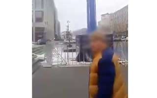 В Киеве мужчина осквернил ханукию в центре города – его уже задержала полиция