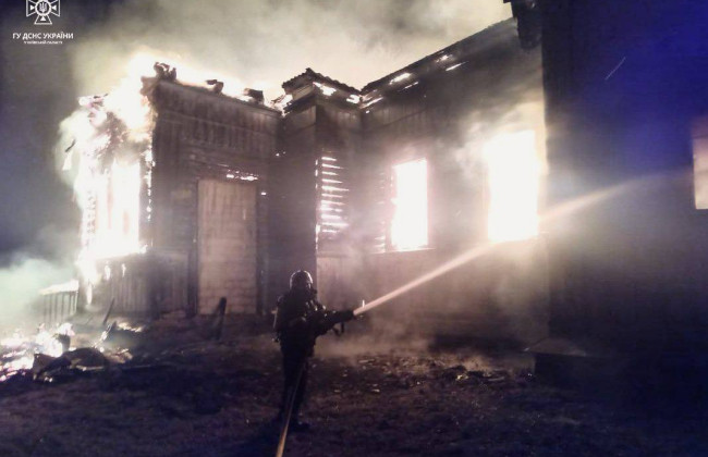 На Киевщине вспыхнула церковь 1896 года строения