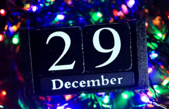 29 декабря: какой сегодня праздник и главные события